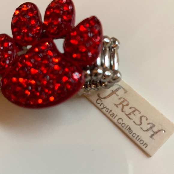 2 paw print stretch rings - Picture 5 of 7